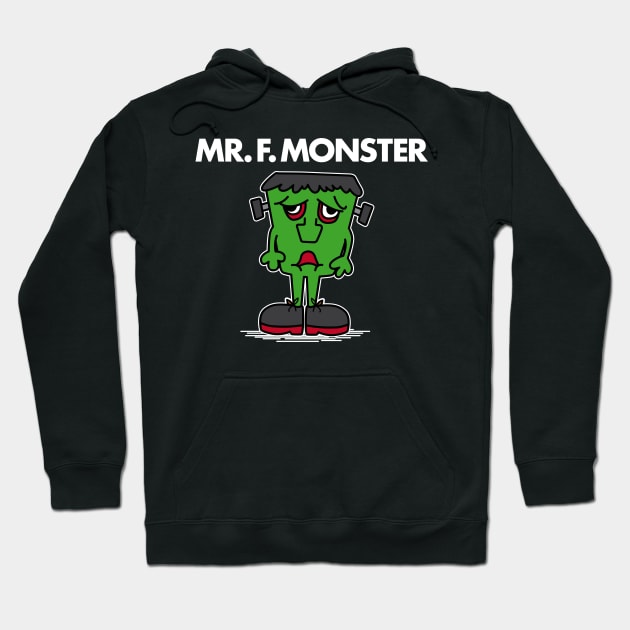 MR F. MONSTER (white-out) Hoodie by andrew_kelly_uk@yahoo.co.uk